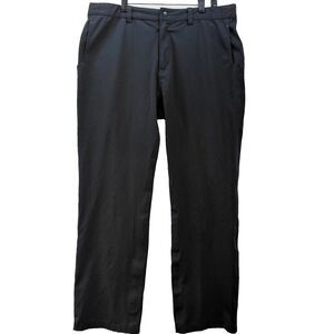 Galway Bay Pants Men 38x32 Black Golf All Weather Straight Leg Performance Chino